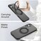 CROWNYX 360&deg; Magnetic Ring Stand Case for iPhone 17, Wireless Charging Compatible Slim Protective Cover, Rotating Metal Ring Kickstand, Shockproof Matte Finish, Camera Protection, Anti-Fingerprint