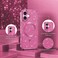 CROWNYX Luxury Glitter Case Compatible with iPhone 16, Magnetic Sparkle Rhinestone Diamond Protective Phone Cover with Camera Protection, Slim Shockproof Bling Case for Women and Girls