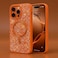 CROWNYX Luxury Glitter Case Compatible with iPhone 16 Pro Max, Magnetic Sparkle Rhinestone Diamond Protective Phone Cover with Camera Protection, Slim Shockproof Bling Case for Women and Girls