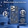 CROWNYX Luxury Glitter Case Compatible with iPhone 16 Pro Max, Magnetic Sparkle Rhinestone Diamond Protective Phone Cover with Camera Protection, Slim Shockproof Bling Case for Women and Girls