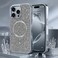CROWNYX Luxury Glitter Case Compatible with iPhone 16 Pro Max, Magnetic Sparkle Rhinestone Diamond Protective Phone Cover with Camera Protection, Slim Shockproof Bling Case for Women and Girls