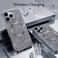 CROWNYX Luxury Glitter Case Compatible with iPhone 16 Pro Max, Magnetic Sparkle Rhinestone Diamond Protective Phone Cover with Camera Protection, Slim Shockproof Bling Case for Women and Girls