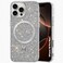 CROWNYX Luxury Glitter Case Compatible with iPhone 16 Pro Max, Magnetic Sparkle Rhinestone Diamond Protective Phone Cover with Camera Protection, Slim Shockproof Bling Case for Women and Girls