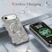 CROWNYX Luxury Glitter Case Compatible with iPhone 17 Air, Magnetic Sparkle Rhinestone Diamond Protective Phone Cover with Camera Protection, Slim Shockproof Bling Case for Women and Girls