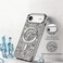 CROWNYX Luxury Glitter Case Compatible with iPhone 17 Air, Magnetic Sparkle Rhinestone Diamond Protective Phone Cover with Camera Protection, Slim Shockproof Bling Case for Women and Girls