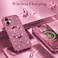 CROWNYX Luxury Glitter Case Compatible with iPhone 17, Magnetic Sparkle Rhinestone Diamond Protective Phone Cover with Camera Protection, Slim Shockproof Bling Case for Women and Girls