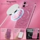 CROWNYX Luxury Glitter Case Compatible with iPhone 17, Magnetic Sparkle Rhinestone Diamond Protective Phone Cover with Camera Protection, Slim Shockproof Bling Case for Women and Girls