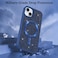 CROWNYX Luxury Glitter Case Compatible with iPhone 15, Magnetic Sparkle Rhinestone Diamond Protective Phone Cover with Camera Protection, Slim Shockproof Bling Case for Women and Girls