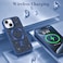 CROWNYX Luxury Glitter Case Compatible with iPhone 15, Magnetic Sparkle Rhinestone Diamond Protective Phone Cover with Camera Protection, Slim Shockproof Bling Case for Women and Girls