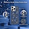 CROWNYX Luxury Glitter Case Compatible with iPhone 15 Pro Max, Magnetic Sparkle Rhinestone Diamond Protective Phone Cover with Camera Protection, Slim Shockproof Bling Case for Women and Girls