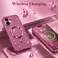 CROWNYX Luxury Glitter Case Compatible with iPhone 16 Plus, Magnetic Sparkle Rhinestone Diamond Protective Phone Cover with Camera Protection, Slim Shockproof Bling Case for Women and Girls