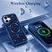 CROWNYX Luxury Glitter Case Compatible with iPhone 16 Plus, Magnetic Sparkle Rhinestone Diamond Protective Phone Cover with Camera Protection, Slim Shockproof Bling Case for Women and Girls