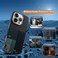 CROWNYX Magnetic Case for iPhone 15 Pro Max, Compatible With Wireless Charging, Ultra Slim Drop Resistant Cover, Anti-Slip, Carbon Fiber