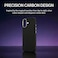 CROWNYX Magnetic Case for iPhone 17, Compatible With Wireless Charging, Ultra Slim Drop Resistant Cover, Anti-Slip, Carbon Fiber