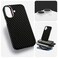 CROWNYX Magnetic Case for iPhone 16, Compatible With Wireless Charging, Ultra Slim Drop Resistant Cover, Anti-Slip, Carbon Fiber