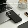 CROWNYX Magnetic Case for Samsung Galaxy S25, Compatible With Wireless Charging, Ultra Slim Drop Resistant Cover, Anti-Slip, Carbon Fiber, Black