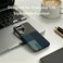 CROWNYX Magnetic Case for Samsung Galaxy S25, Compatible With Wireless Charging, Ultra Slim Drop Resistant Cover, Anti-Slip, Carbon Fiber, Blue