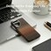 CROWNYX Magnetic Case for Samsung Galaxy S25, Compatible With Wireless Charging, Ultra Slim Drop Resistant Cover, Anti-Slip, Carbon Fiber, Brown
