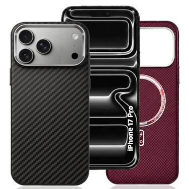 CROWNYX Magnetic Case for iPhone 17 Pro, Compatible With Wireless Charging, Ultra Slim Drop Resistant Cover, Anti-Slip, Carbon Fiber