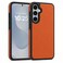 CROWNYX Premium Leather Case for Samsung Galaxy s26 Plus Magnetic Shockproof Cover, Anti-Scratch, Slim Protective Back with Raised Camera Protection (Orange)