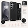 CROWNYX Premium Leather Case for Samsung Galaxy s26 Plus Magnetic Shockproof Cover, Anti-Scratch, Slim Protective Back with Raised Camera Protection (Black)
