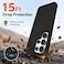 CROWNYX Premium Leather Case for Samsung Galaxy s25 Ultra Magnetic Shockproof Cover, Anti-Scratch, Slim Protective Back with Raised Camera Protection (Black)