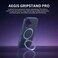 CROWNYX Magnetic Stand Case for iPhone 17, Shockproof Slim Hybrid TPU Cover with Grip &amp; Ring, Matte   Aegis GripStand Pro Case