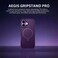 CROWNYX Magnetic Stand Case for iPhone 17, Shockproof Slim Hybrid TPU Cover with Grip &amp; Ring, Matte   Aegis GripStand Pro Case