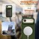 CROWNYX Magnetic Stand Case for iPhone 17 Air, Shockproof Slim Hybrid TPU Cover with Grip &amp; Ring, Matte   Aegis GripStand Pro Case