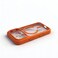 CROWNYX CROWNYX Fusion Clear TPU Case for iPhone 17 Pro Max, Compatible with MagSafe, Shockproof Slim Protective Cover with Hard PC Back &amp; Flexible TPU Bumper, Anti-Yellow Transparent Design, Orange