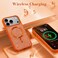 CROWNYX Luxury Glitter Case Compatible with iPhone 17 Pro, Magnetic Sparkle Rhinestone Diamond Protective Phone Cover with Camera Protection, Slim Shockproof Bling Case for Women and Girls