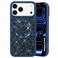 CROWNYX Luxury Glitter Case Compatible with iPhone 17 Pro, Magnetic Sparkle Rhinestone Diamond Protective Phone Cover with Camera Protection, Slim Shockproof Bling Case for Women and Girls
