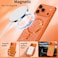 CROWNYX Luxury Glitter Case Compatible with iPhone 17 Pro Max, Magnetic Sparkle Rhinestone Diamond Protective Phone Cover with Camera Protection, Slim Shockproof Bling Case for Women and Girls