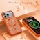 CROWNYX Luxury Glitter Case Compatible with iPhone 17 Pro Max, Magnetic Sparkle Rhinestone Diamond Protective Phone Cover with Camera Protection, Slim Shockproof Bling Case for Women and Girls