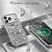 CROWNYX Luxury Glitter Case Compatible with iPhone 17 Pro Max, Magnetic Sparkle Rhinestone Diamond Protective Phone Cover with Camera Protection, Slim Shockproof Bling Case for Women and Girls