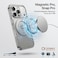 CROWNYX Clear Case for iPhone 17 Pro Max Cover with 360&deg; Spin Ring Stand, Compatible with Wireless Charging, Military-Grade Protection, Anti-Yellowing Transparent, Scratch-Resistant, Ultra Slim Case
