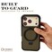 CROWNYX Magnetic Stand Case for iPhone 17 Pro, Shockproof Slim Hybrid TPU Cover with Grip &amp; Ring, Matte   Aegis GripStand Pro Case