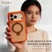 CROWNYX Magnetic Stand Case for iPhone 17 Pro Max, Shockproof Slim Hybrid TPU Cover with Grip &amp; Ring, Matte   Aegis GripStand Pro - Orange