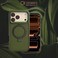 CROWNYX Magnetic Compatible Stand Case for iphone 17 Pro Max, Shockproof Slim Hybrid TPU Cover with Grip Ring, Matte   Aegis GripStand Pro Case