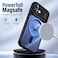 CROWNYX Magnetic Clear Convertible Case for iPhone 16   Matte TPU Bumper with Frosted Transparent PC Back   Camera Lens Protection   Shockproof Slim Cover   Wireless Charging Compatible (Black)