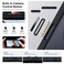 CROWNYX Magnetic Clear Convertible Case for iPhone 16   Matte TPU Bumper with Frosted Transparent PC Back   Camera Lens Protection   Shockproof Slim Cover   Wireless Charging Compatible (Black)