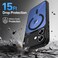 CROWNYX Magnetic Clear Convertible Case for iPhone 16 Plus  Matte TPU Bumper with Frosted Transparent PC Back   Camera Lens Protection   Shockproof Slim Cover   Wireless Charging Compatible (Black)