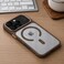 CROWNYX Magnetic Clear Convertible Case for iPhone 16 Pro   Matte TPU Bumper with Frosted Transparent PC Back   Camera Lens Protection   Shockproof Slim Cover   Wireless Charging Compatible (Gold)