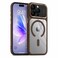 CROWNYX Magnetic Clear Convertible Case for iPhone 16 Pro   Matte TPU Bumper with Frosted Transparent PC Back   Camera Lens Protection   Shockproof Slim Cover   Wireless Charging Compatible (Gold)