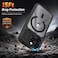 CROWNYX Magnetic Clear Convertible Case for iPhone 16 Pro Max   Matte TPU Bumper with Frosted Transparent PC Back   Camera Lens Protection   Shockproof Slim Cover  Wireless Charging Compatible (Black)