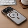 CROWNYX Magnetic Clear Convertible Case for iPhone 16 Pro Max   Matte TPU Bumper with Frosted Transparent PC Back   Camera Lens Protection   Shockproof Slim Cover   Wireless Charging Compatible (Gold)