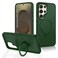 CROWNYX Magnetic Stand Case for Samsung Galaxy S25 Ultra, Shockproof Slim Hybrid TPU Cover with Grip Ring   Aegis GripStand Pro Case