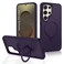 CROWNYX Magnetic Stand Case for Samsung Galaxy S25 Ultra, Shockproof Slim Hybrid TPU Cover with Grip Ring   Aegis GripStand Pro Case