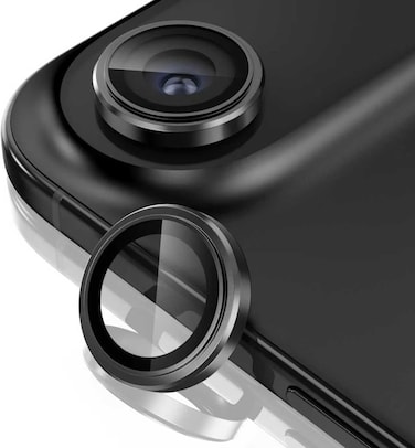 CROWNYX Camera 3D Individual Lens Protector for iPhone 17Air, 9H Tempered Glass, Anti Scratch, Anti-Oil, Anti-Shock, Dirt-Resistance bubble free, HD Night Shots Clear Image, Pack-1
