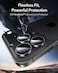 CROWNYX Camera 3D Individual Lens Protector for iPhone 17 Pro Max, 9H Tempered Glass, Anti Scratch, Anti-Oil, Anti-Shock, Dirt-Resistance bubble free, HD Night Shots Clear Image, Pack-1